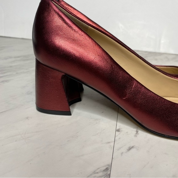 Marc Fisher Yulunda Red Leather Pointy Toe Pump 6.5 M - Picture 11 of 16